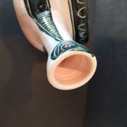 French artisan ceramics – decorative pan in Capron style – year
