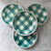 Service de 4 assiettes à carreaux