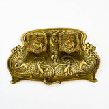 Ink in gilded brass old art nouveau