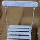 Lot de 6 chaises de jardin fer forgé bleu