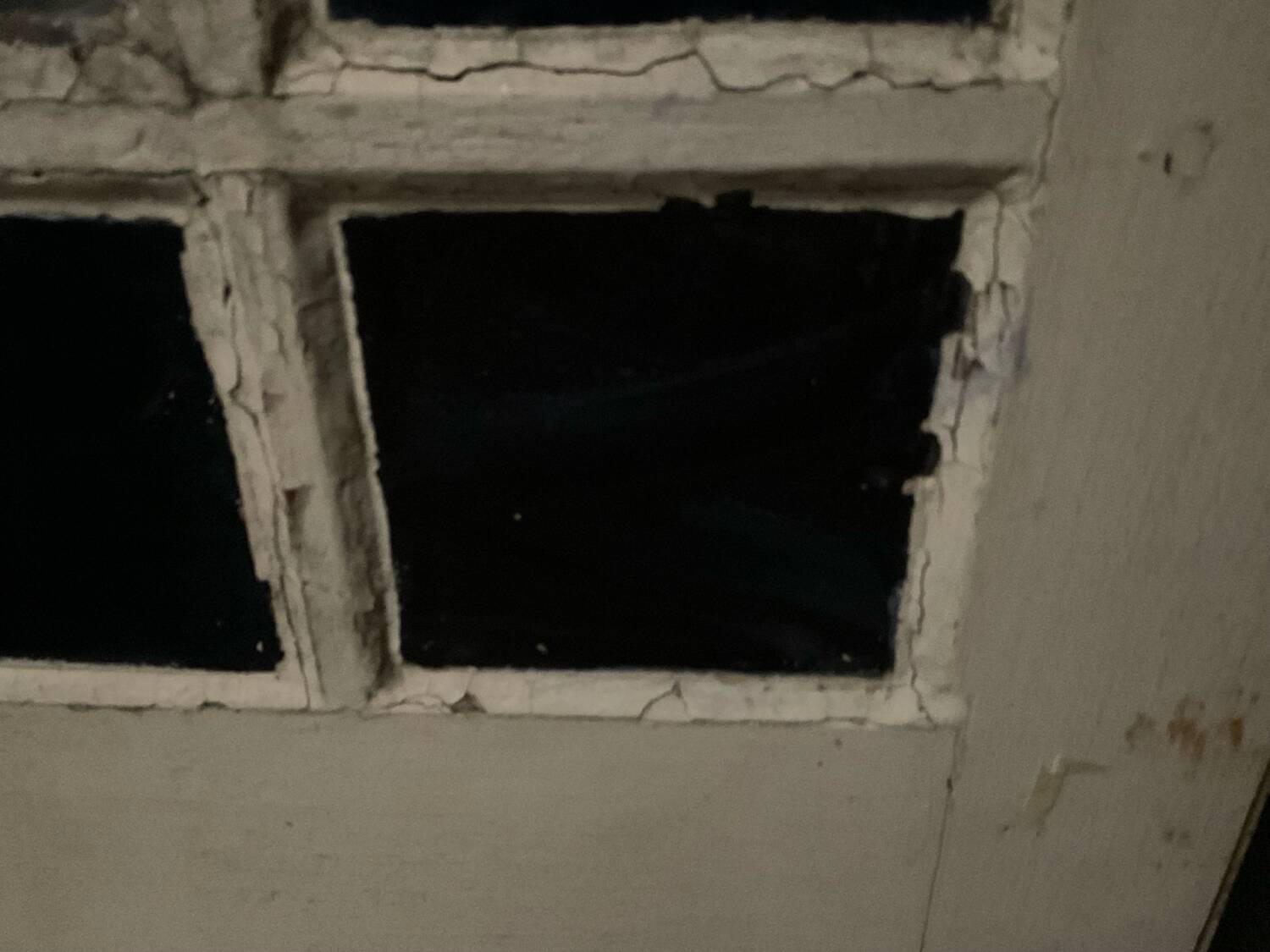 Old glass door L 92 x H 205