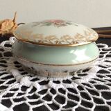 Old candy box, jewelry box, snake porcelain