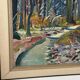 Swedish Oil on Canvas – “Forest” by Eyvind Olesen – Dated 1957