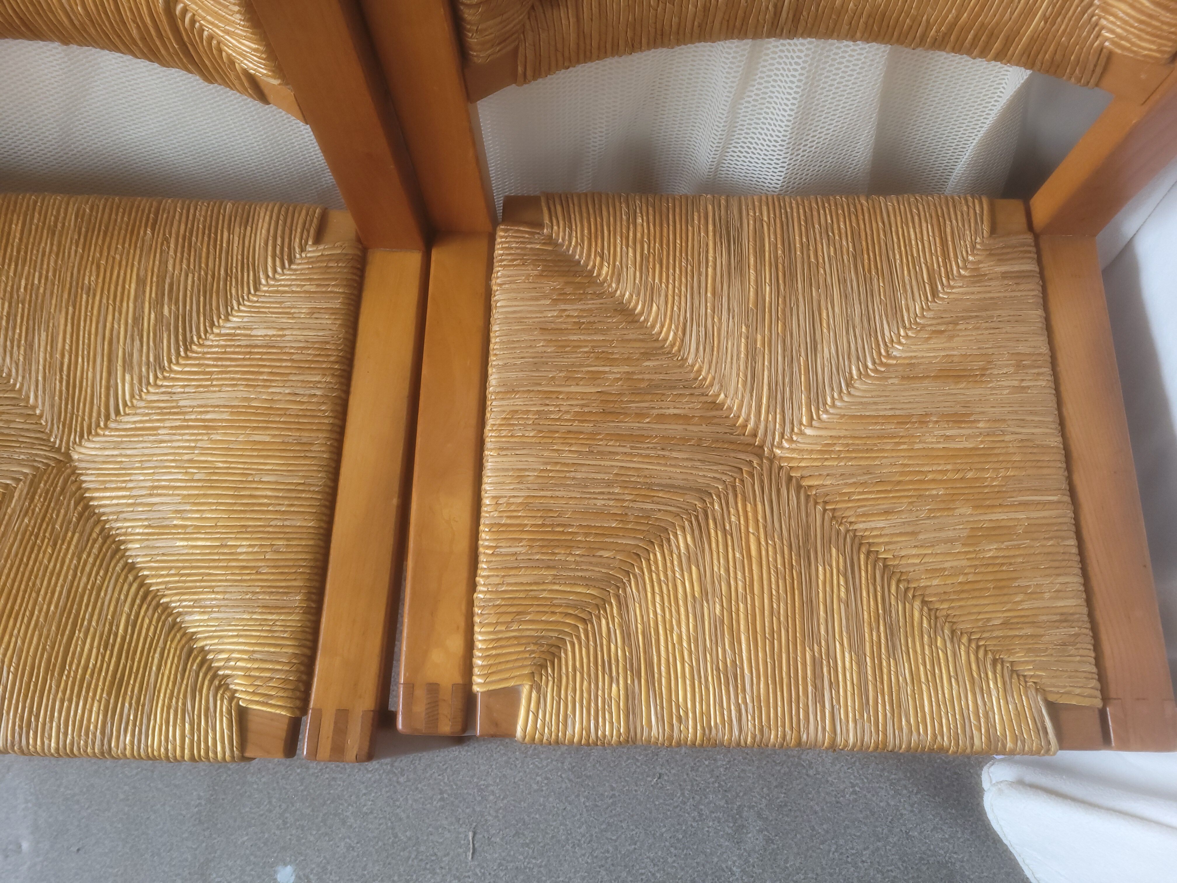 Series of 4 elm chairs and mulched back house revival