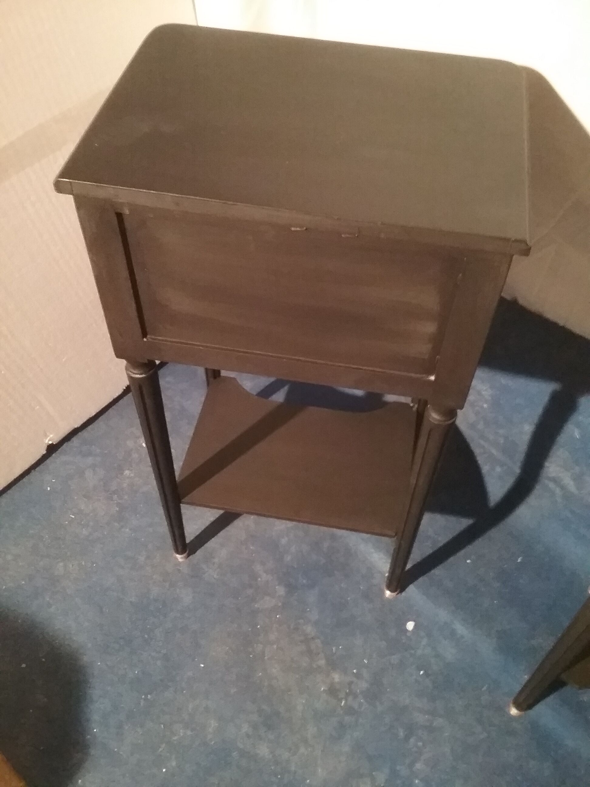 Pair of black bedsides