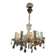 Old murano style chandelier in glass