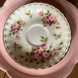 Vintage Royal Albert June porcelain cup and saucer, English manufacture