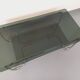 Vintage Italian rectangular coffee table with 2 smoked glass tops
