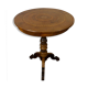 Tripod pedestal table in marquetry and mixed wood, Italy, 19th century