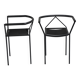 Pair of poltroncina chairs, zeus, maurizio peregalli, 1980s