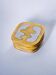 Set of 6 brutalist coasters by David Marshall, Spain, 1970s