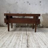 Small modernist oak planter from the 1950s