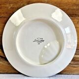 Set of 6 old Digoin Sarreguemines asparagus slushie plates