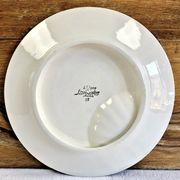 Set of 6 old Digoin Sarreguemines asparagus slushie plates