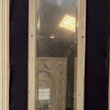 Napoleon III style mirror and woodwork console in 19th century patinated wood