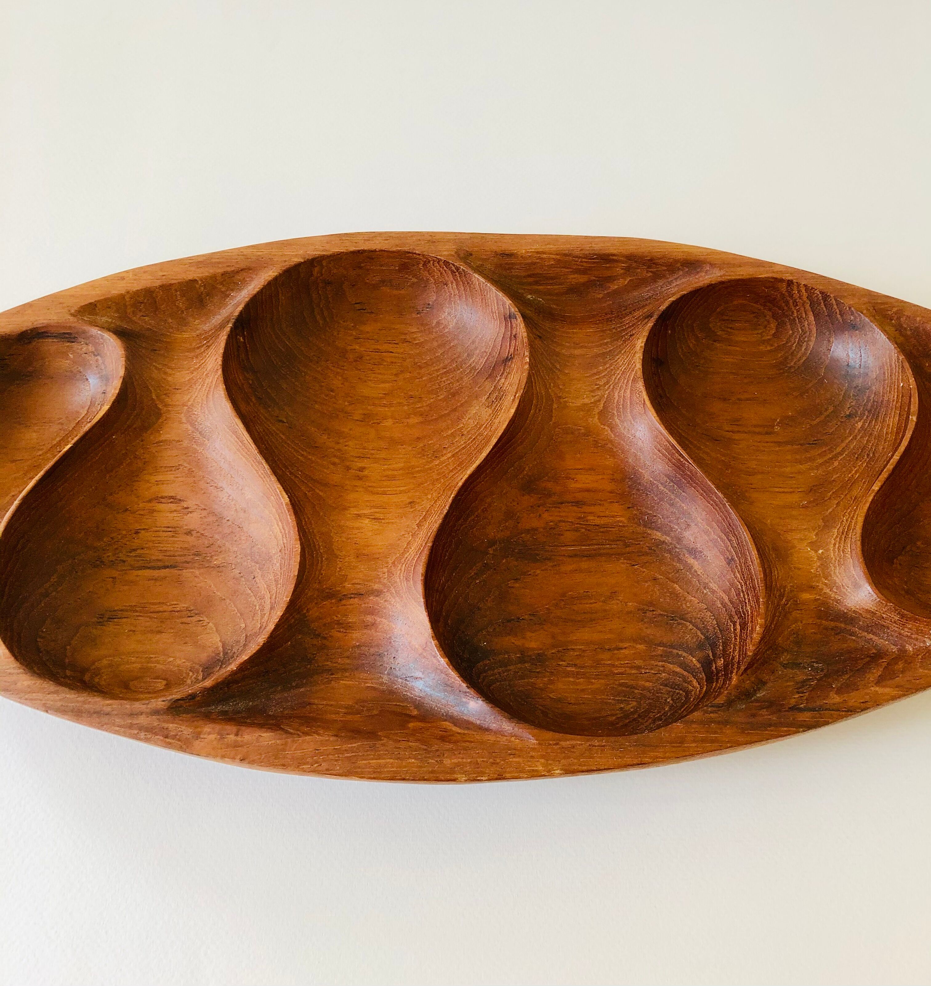 L46cm teak tray by Laur Jensen for Odense Denmark
