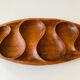 L46cm teak tray by Laur Jensen for Odense Denmark