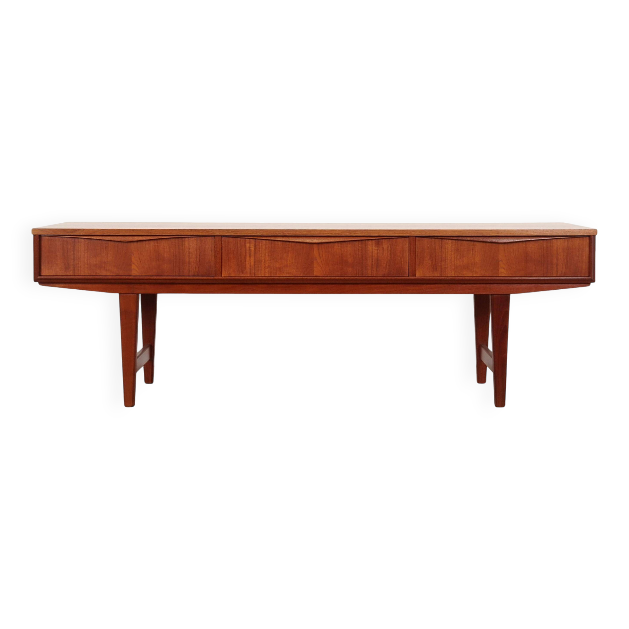 Teak lowboard, Danish design, 1970s, production: Denmark