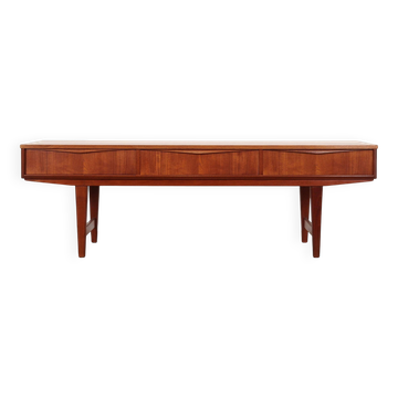 Teak lowboard, Danish design, 1970s, production: Denmark