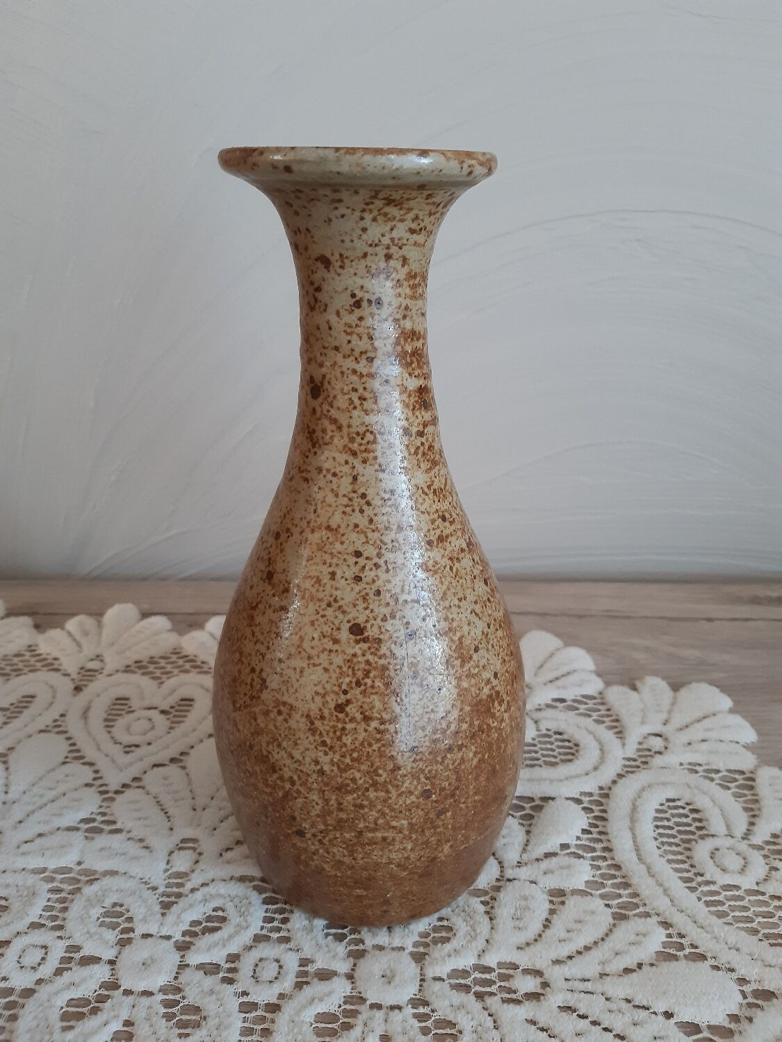 Pyrite stoneware vase