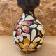 Antique glazed terracotta vase flower decor made in italy vintage