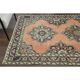 1970s Vintage Turkish Hand-Knotted Wool Cotton Orange Area Rug 138x394
