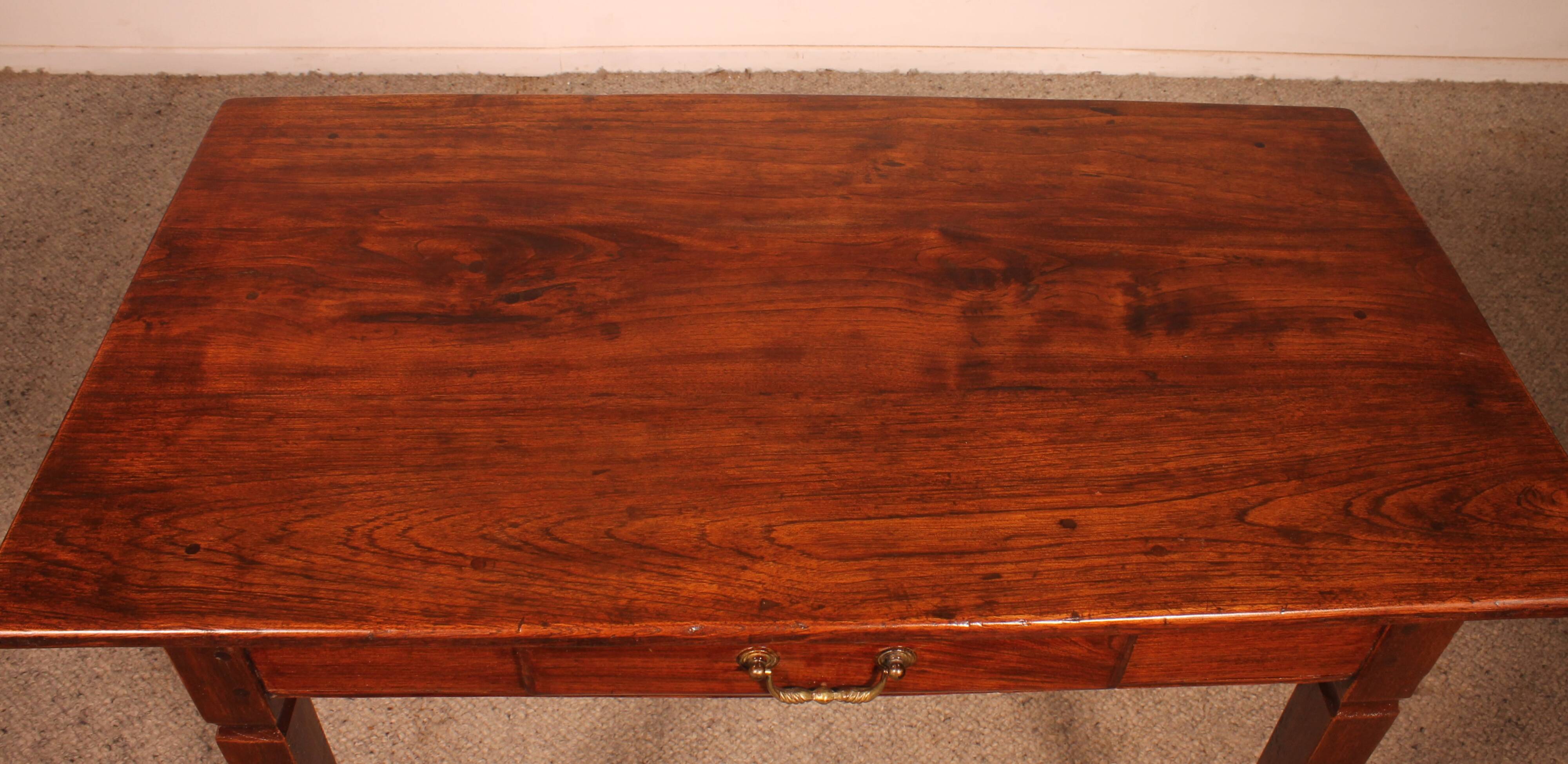 Small 19th Century Desk with Straight Legs