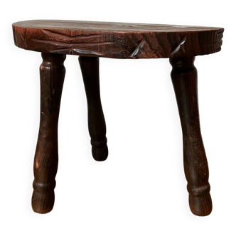 Wooden tripod stool