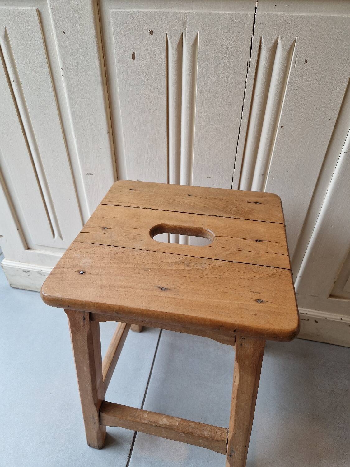 Antique vintage workshop stool