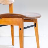 Mid- Century Modern Dining Chairs in Scandinavian Style