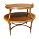 Old-fashioned tea table, 1920 in marquetry