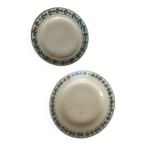 Assiette creuse + assiette à dessert