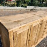 Old oak sideboard natural raw wood trade furniture