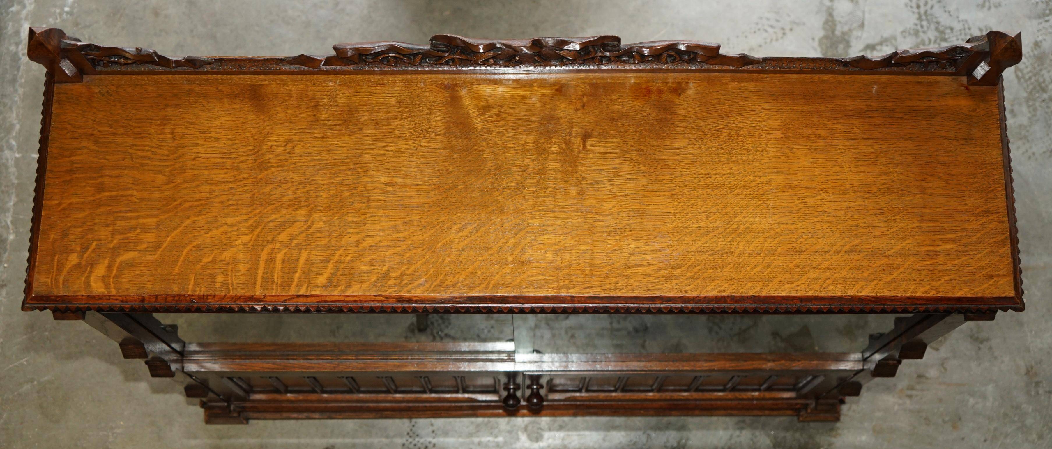 Gothic Revival library hand-carved by Pugin