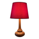 Lampe en bois tourné vintage