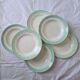 6 old plates Faience and semi-porcelain
