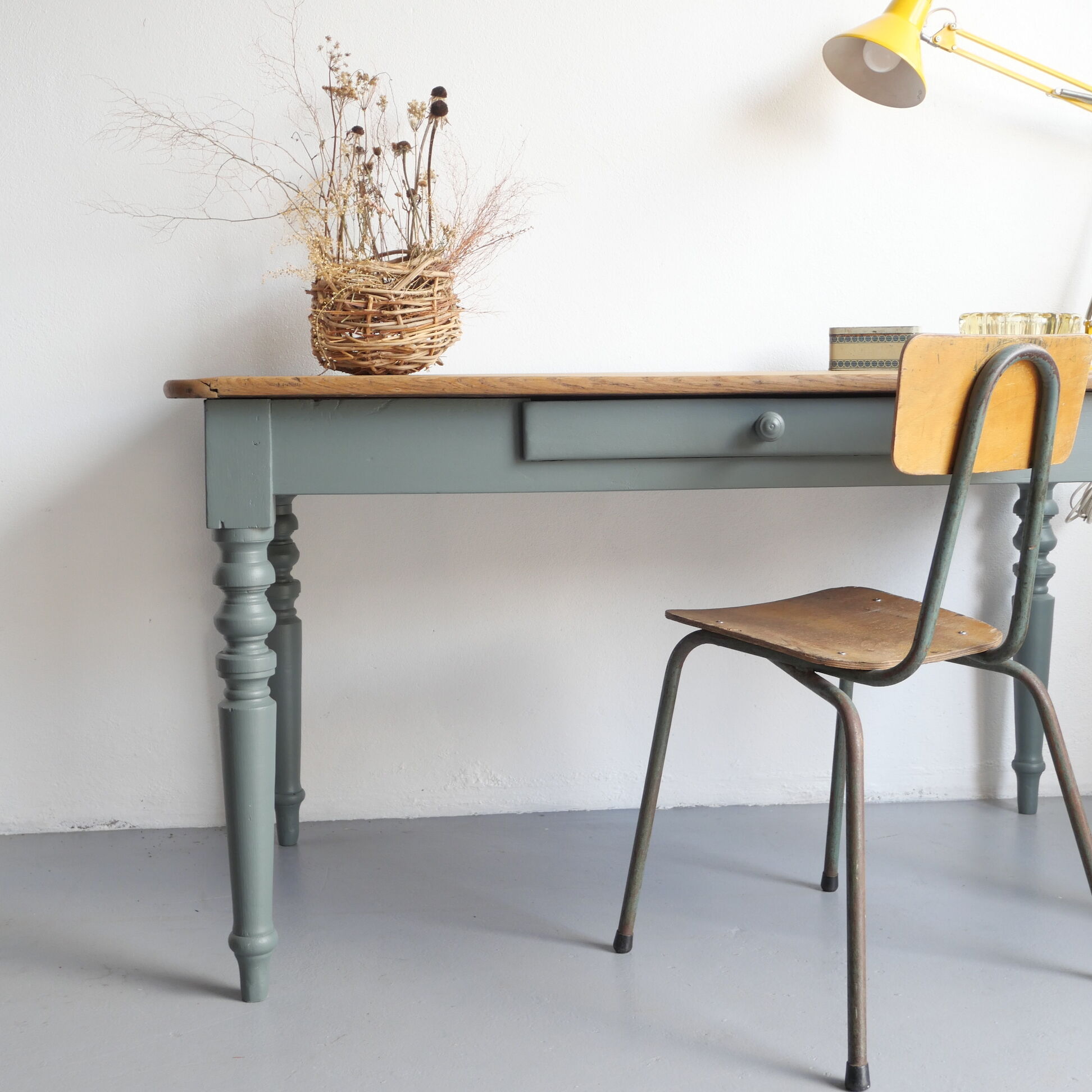 Renovated old oak table