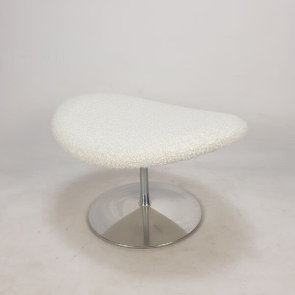 Fauteuil Big Globe avec pouf de Pierre Paulin pour Artifort, années 1980