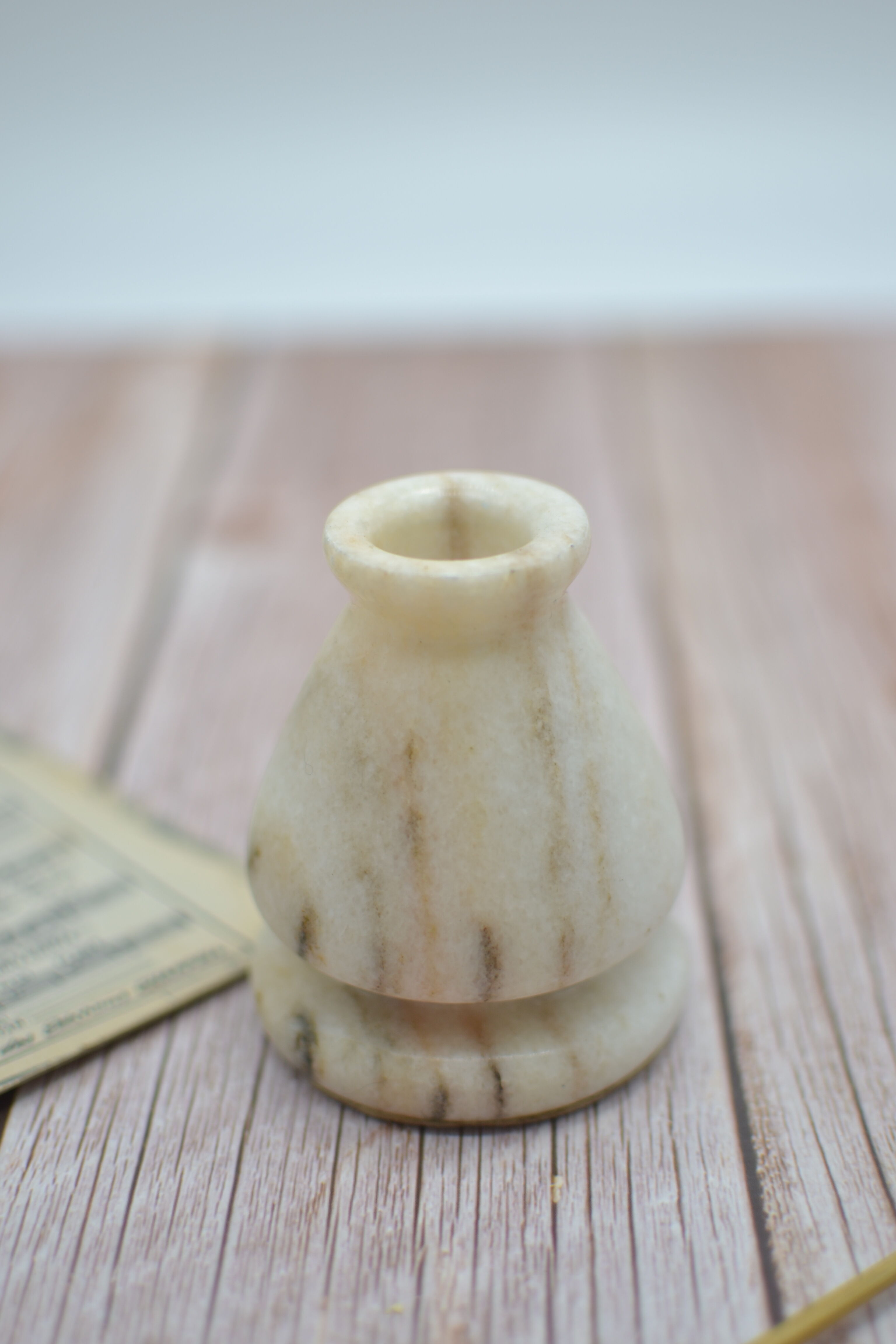 Marble candle holder