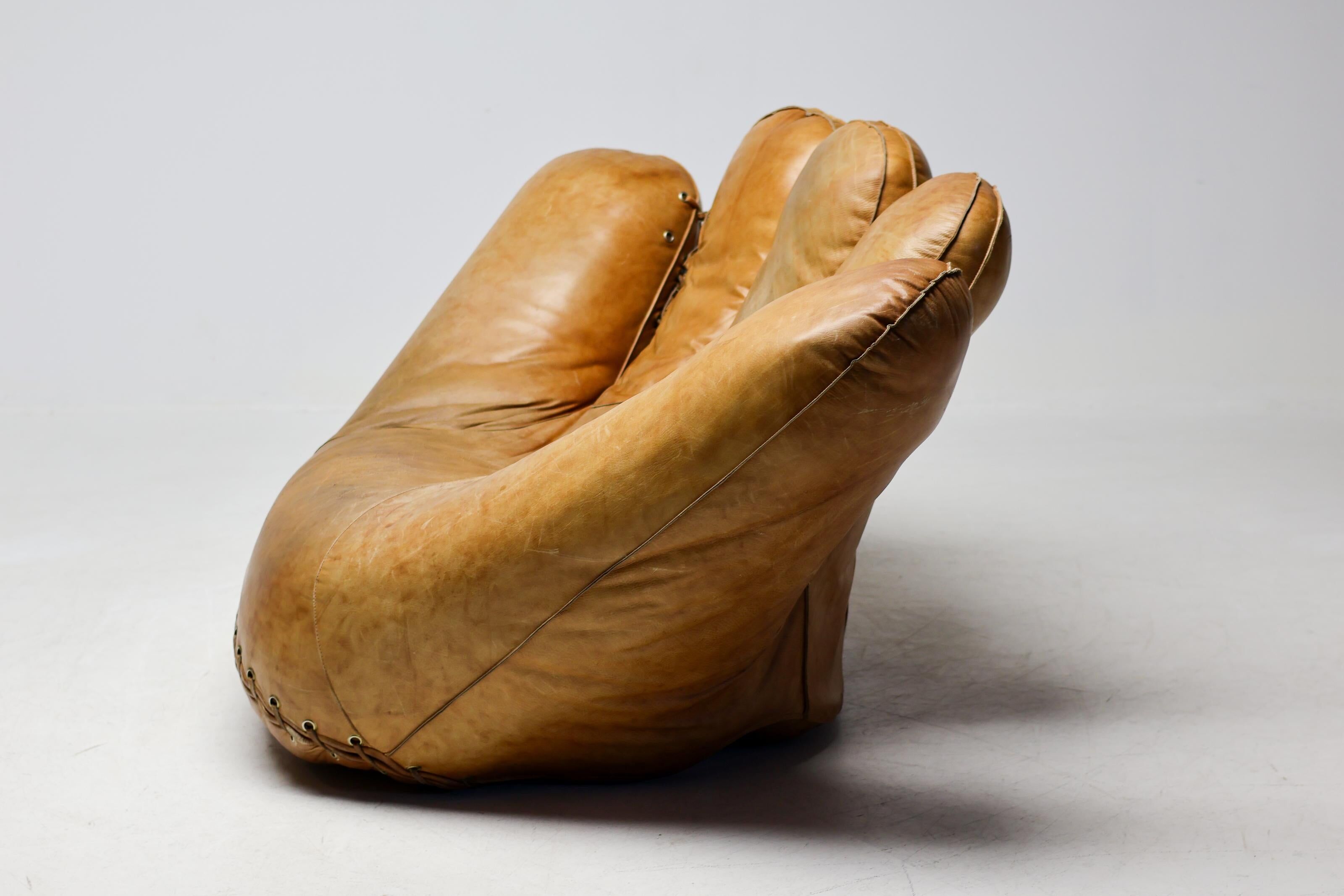 Radical Softness: The Original 1970s Joe Leather Armchair by Poltronova