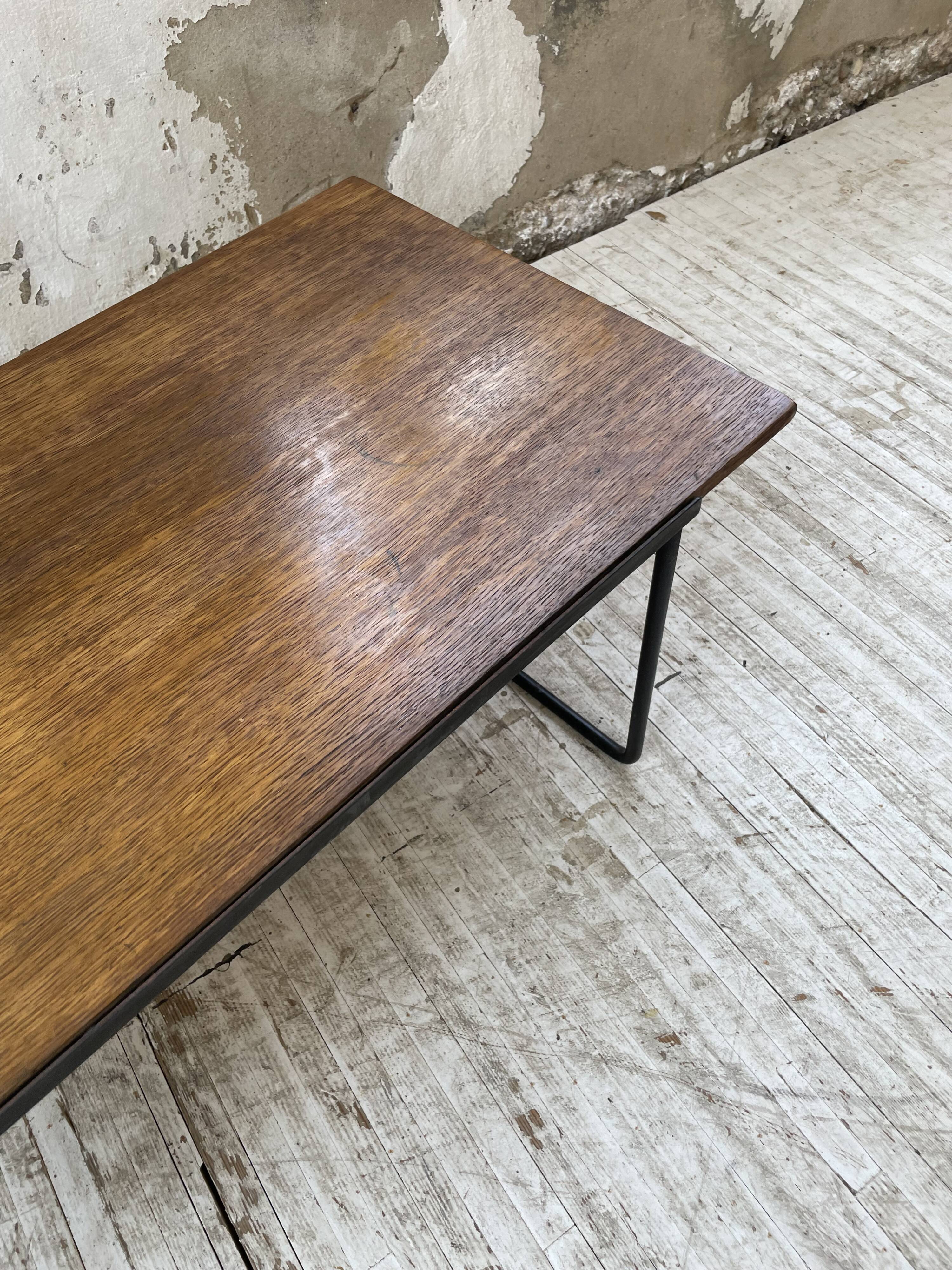 50s modernist oak coffee table