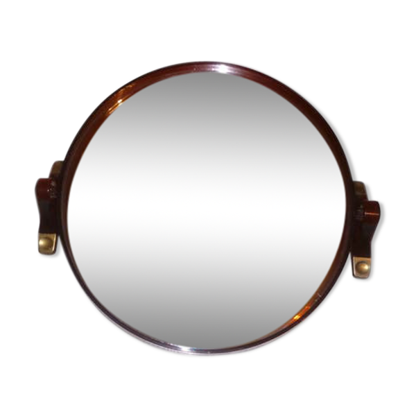Miroir rond bakélite