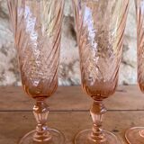 Set of 4 champagne flutes Rosaline