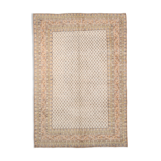 Tapis persan vintage bordé des années 60, 276x191Cm