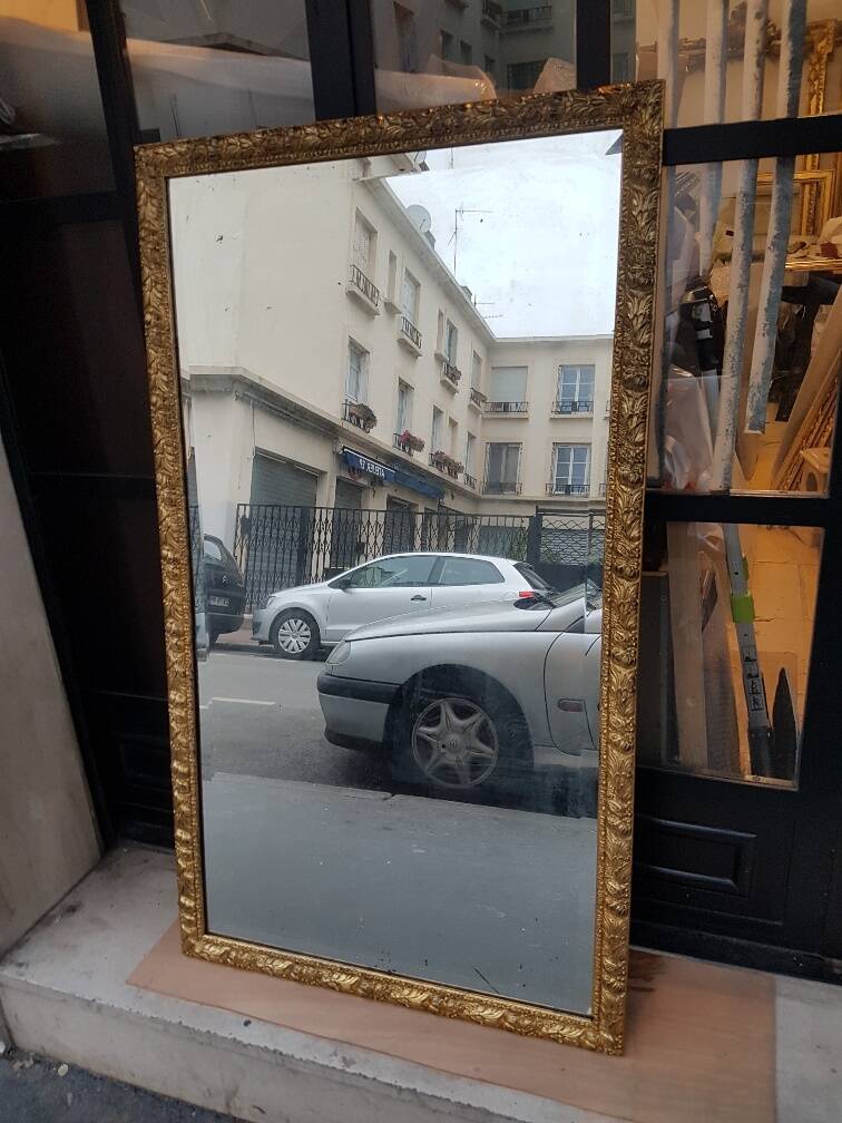 Italian style gilded mirror with patina from the 17th century (col. francesca)