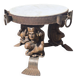 Jean Maurice Rothschild coffee table marble metal