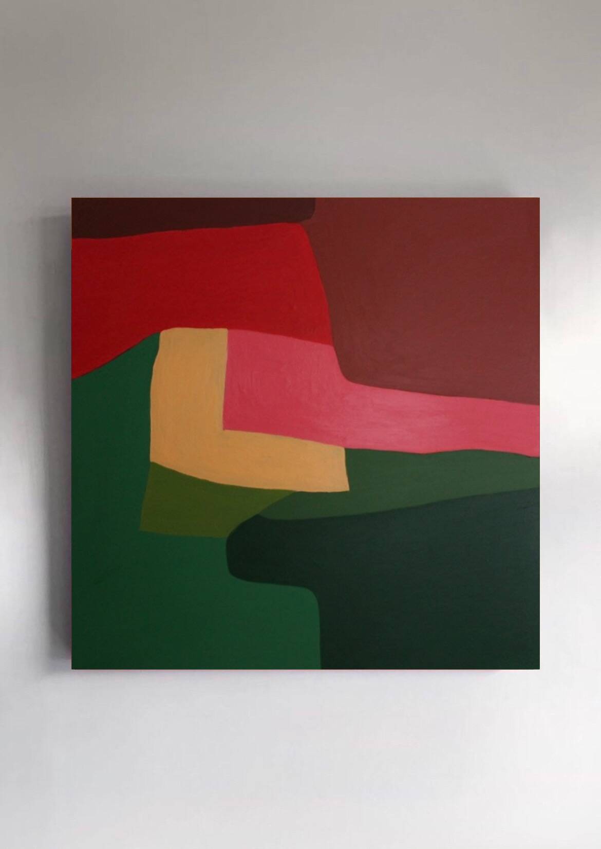 Abstract coloured canvas "Rhapsody" 80x80cm