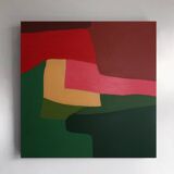 Abstract coloured canvas "Rhapsody" 80x80cm