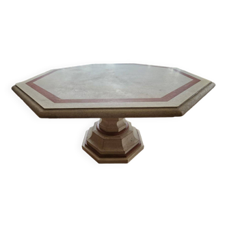 Octagonal stone table