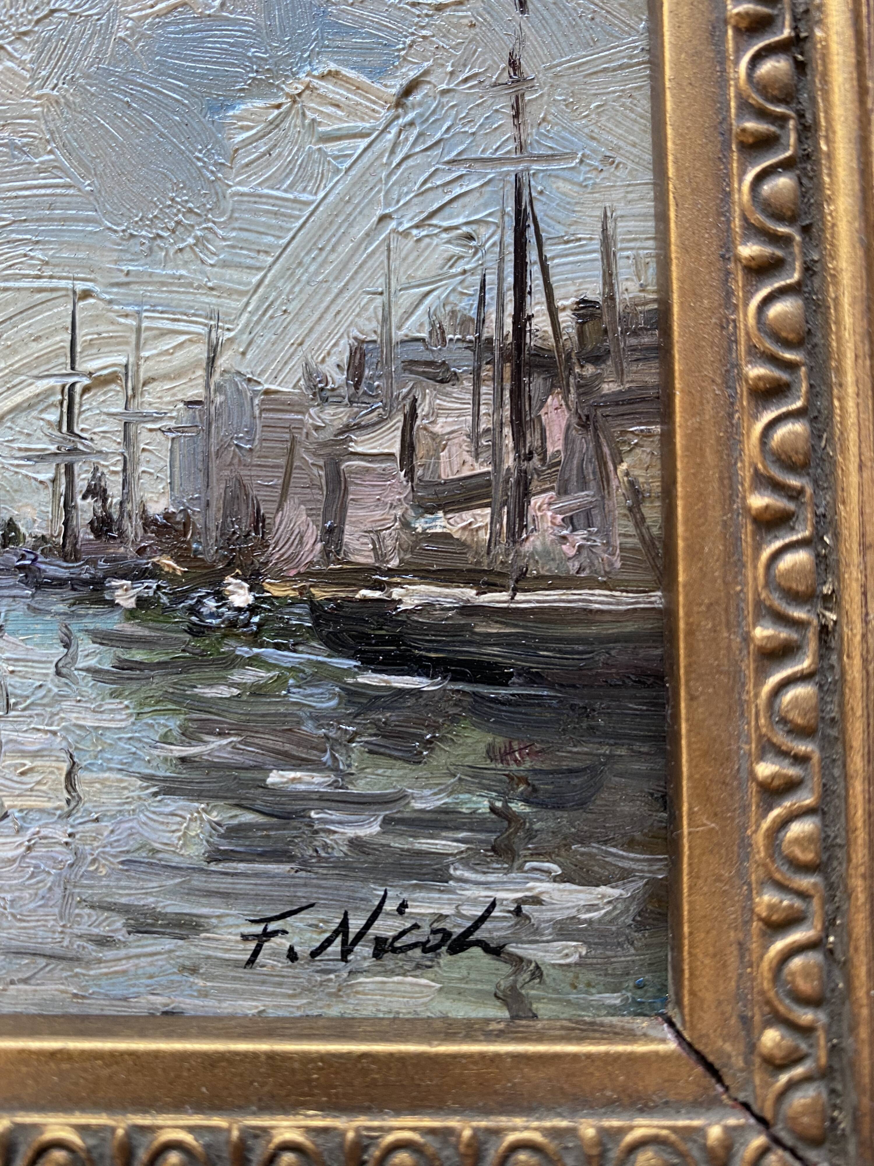 Oil on canvas signed " f.nicoli "